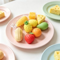 Mainan Squishy Xiaohongshus Viral DIY Bentuk Nanas, Blok Bangunan Penghilang Stres, Kreatif, Dekompresi, Warna Solid, Renyah