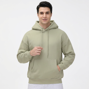 Athletic Blank High Quality Hoodie Wholesale 400 Gsm Fleece Thick <b>Sweatshirts</b> Mens Custom Plain Street Hoodies - Product Image 1