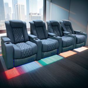 <span class=keywords><strong>Prix</strong></span> de gros lumière LED home cinéma siège auto massage par vibration fauteuil inclinable avec appui-tête automatique fauteuil de cinéma privé - Product Image 3