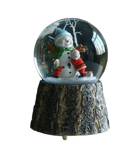 Tùy Chỉnh 100MM Giáng Sinh Tuyết Globe Với Music Box, Tự Động Tuyết Trôi Giáng Sinh Nước Globe Đối Với Trang Trí Nội Thất