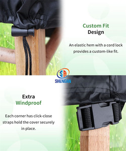 Cubierta impermeable superior para <span class=keywords><strong>muebles</strong></span> de exterior, a prueba de rayos Uv, para exteriores, impermeable, para mesa y silla, funda para sofá - Product Image 5