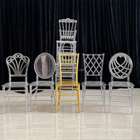 Chaises Napoléon empilables en plastique transparent à prix abordable pour événements