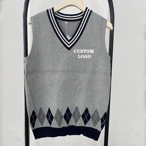 Maglioni senza maniche con scollo a V in maglia autunno inverno e inverno maglioni - Product Image 5