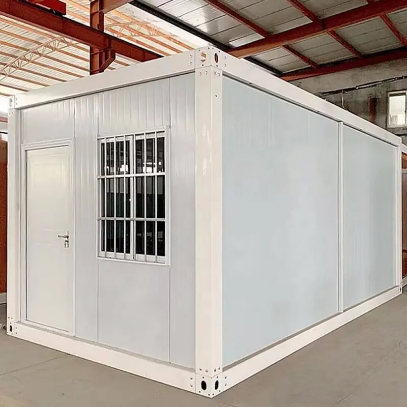 Recipiente modular pré-fabricado para casa, casa de acampamento, recipiente pré-fabricado de pacote plano pré-fabricado de 20FT