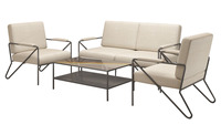 Ensemble de canapés de salon d'extérieur, canapé de jardin, pour usage en hôtel et cour, fauteuil deux places détachable, couleurs personnalisables, imperméable, modulaire UETCO