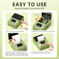 Offre Spéciale Machine à Étiqueter Haute Vitesse Économique Imprimante d'Étiquettes Portable 2 Pouces 50mm pour Autocollants Blancs, Étiquettes Transparentes et Câbles