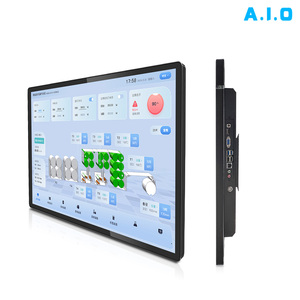 คอมพิวเตอร์อุตสาหกรรมระบบสัมผัสแบบ Capacitive ขนาด 19 21.5 นิ้ว ระบบ Android  แบบ All-in-One แข็งแรงทนทาน ไร้พัดลม ติดผนังได้ ใช้เป็น POS Kiosk มาตรฐาน IP65 สำหรับอุตสาหกรรม - Product Image 1