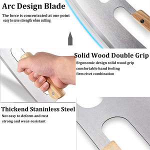 Double-handled pizza cutter, pizza shaker, <b>large</b> pizza cutter, commercial pizza cutter, nougat knife, baking tools - Product Image 4