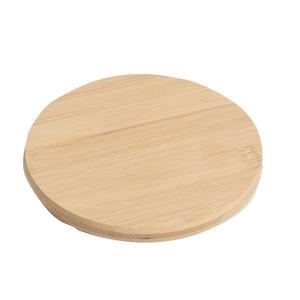 Sous-verre rond en bois naturel, tapis isolant thermique pour porte-tasses à thé et café, couleur unie, fabriqué au Shandong 05022 - Product Image 1