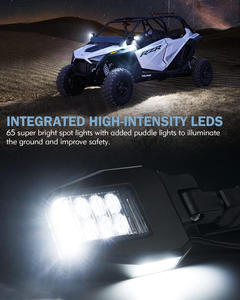 Aigo <span class=keywords><strong>N2</strong></span> — lampe LED pour rétroviseurs latéraux UTV, miroir bleu Anti-éblouissement pour Can-Am X3 CFmoto Polaris RZR XP 100 <span class=keywords><strong>YAMAHA</strong></span>, nouveauté - Product Image 5