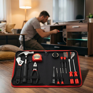 Wholesale DIY Hand <b>Tool</b> Set Carbon Steel Household Bag Package Customizable OEM <b>Tool</b> Kit for Gift Promotion - Product Image 3