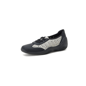 Scarpe Casual da Viaggio per Fitness Quotidiano in Vera Pelle Leggere Perforate con Supporto per l'Arco Plantare Sneakers da Passeggio Abbinabili a Tutto - Product Image 1