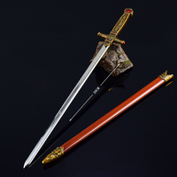 Épée miniature de 30 cm en alliage de zinc, modèle d'épée de Gryffondor, accessoire de cosplay Harry Potter, jouet décoratif de bureau, cadeau