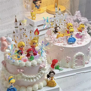 Figurine en plastique Princesse d'hiver cé<span class=keywords><strong>l</strong></span>èbre, décoration <span class=keywords><strong>de</strong></span> gâteau pour filles, fournitures <span class=keywords><strong>de</strong></span> fête d'anniversaire pour filles et adolescentes <span class=keywords><strong>de</strong></span> tous âges - Product Image 3