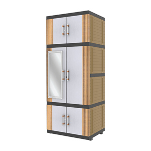 MSC Pro Mirror Portable Wardrobe offers multifunctional home storage with sleek design, maximizing organization and convenience - Product Image 6