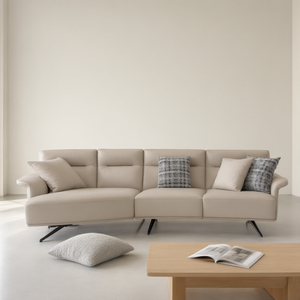Sofá Chaise Longue Moderno de Perfil Bajo y Asiento Profundo, Sofá Cama de Tela para Sala de Estar, Apartamento, Cama Auxiliar - Product Image 3
