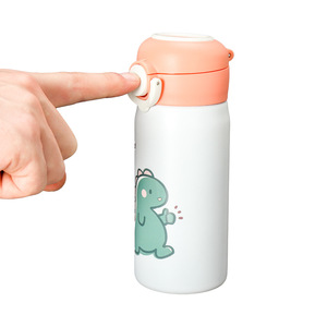 Stainless Steel Water <b>Bottle</b> 500Ml Double Wall Insulated Portable Travel Cup With Pop Up Lid Kids Drink Container - Product Image 1