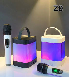Haut-parleur stéréo sans fil Blue Tooth de style le plus récent avec lampe de table à lumière LED RVB Portable extérieur sans fil K Song Tablet PC Speaker - Product Image 4