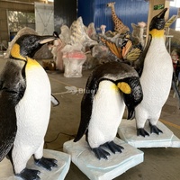 Modèles animatroniques de pingouins réalistes pour parcs d'attractions, animaux artificiels grandeur nature, modèle de pingouin à vendre