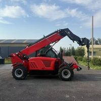 Nueva Carretilla Elevadora Telescópica SHANNENG TH1050 de 10m y 5 Toneladas, Motor Diésel Yuchai, 4x4, Todoterreno, para Carga en Almacenes