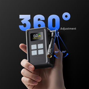 Accessoires de vélo RideWise, mini compresseur à bille pour vélo de route, pompe à vélo électrique avec tuyau flexible et <span class=keywords><strong>valve</strong></span> Presta & Schrader - Product Image 2