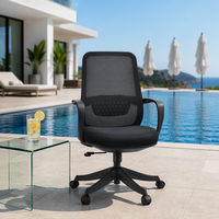 Chaise de bureau ergonomique pivotante moderne de haute qualité avec hauteur réglable pour le bureau, la maison, l'étude et l'atelier