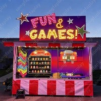 Remorque de jeux de fête foraine mobile à louer pour événements et festivals, aire de jeux extérieure