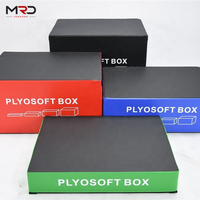 Equipo de Entrenamiento de Fuerza: Caja Pliométrica de PVC Antideslizante (Apilable en 4 Niveles)