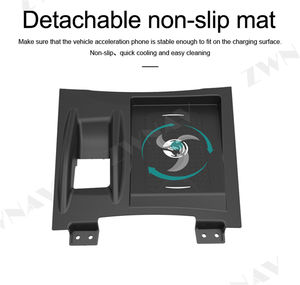 QI Wireless Charger Quick Charge สำหรับ Nissan X-Trail Qashqai 2015 2016-2019สำหรับ <span class=keywords><strong>Iphone</strong></span> XR <span class=keywords><strong>XS</strong></span> MAX อินฟราเรด Sensor ผู้ถือโทรศัพท์ - Product Image 4