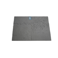 Vieux mur rouge d'argile, surface mince, revêtement mural, panneau de grain de montagne mcm, carreaux de porcelaine flexibles