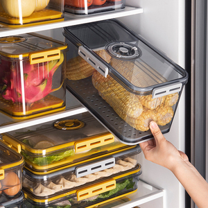 Organizer Clear Transparent Camping Kitchen Refrigerator Organizer Bins Stackable Organizer Clear Plastic Storage Box