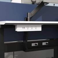 Prise d'oeillet de bande de puissance américaine moderne Offre Spéciale avec USB-C suspendu sous la bande de puissance de bureau pour l'hôtel de meubles en plastique de maison de bureau