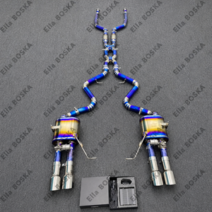 ท่อไอเสีย Boska Valvetronic สำหรับ BMW M3 E90 E92 E93 4.0L ปี 2008-2013 ระบบไอเสียไทเทเนียม Escape ท่อกลางแบบ Double X Tube - Product Image 2