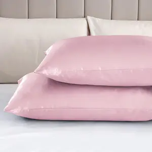 New Product Soft Comfortable Silk Satin Pillowcase for Hair and Skin Slip Pillow 3 Different Size