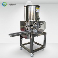 Presse à galettes de bœuf automatique industrielle, machine commerciale pour la fabrication de galettes de poulet