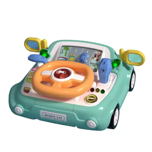 Volant de voiture multifonctionnel pour enfants avec lumières et musique, jouet éducatif de simulation de conduite pour bébés - Product Image 2
