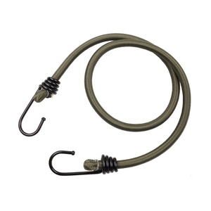 Cordon <span class=keywords><strong>élastique</strong></span> de 80 cm, <span class=keywords><strong>8</strong></span> <span class=keywords><strong>mm</strong></span>, vert armée, avec crochets en acier - Product Image 1