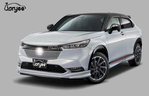 JDM 2023 jupes latérales à bascule pour <span class=keywords><strong>Honda</strong></span> <span class=keywords><strong>HRV</strong></span> Vezel 2021 2022 becquet de coffre en fibre de carbone lèvre de pare-chocs de voiture pp Tuning accessoire aile de toit - Product Image 3