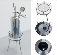 Equipo de Filtrado de Líquidos de Acero Inoxidable, Recipiente a Presión para Filtrar Jugos en Bolsas Individuales Pequeñas