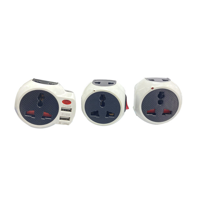 Factory Wholesale Multi-function Conversion Socket Universal Multi-country Travel Conversion 1 USB Socket European Plug 10A