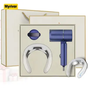 Myriver Wholesale Gift Set Home Salon Hair Dryer Blower Neck Massage Trend 2023 Promotional Items Corporate Gifts