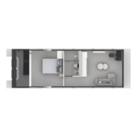 Maison flottante familiale de 11 m au design européen avec salle de bain, 2 chambres, salon et cuisine, climatisation, réfrigérateur, idéale pour les locations Airbnb