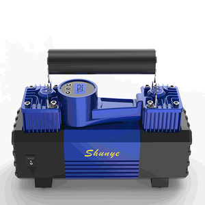 Gonfleur <span class=keywords><strong>de</strong></span> pneus numérique en métal 12V automatique, double cylindre, jauge 150psi, lumière d'urgence, pompe à compresseur portable DC, certifié CE - Product Image 3