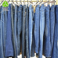 Jeans d'occasion pour hommes de haute qualité, collection d'usine en balles, vente en gros depuis le Guangdong, MOQ 45kg