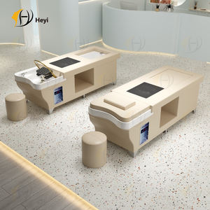 Precio al por mayor multifunción salón de lavado de pelo cama respaldo elevador eléctrico masaje tailandés champú cama y pedicura - Product Image 6