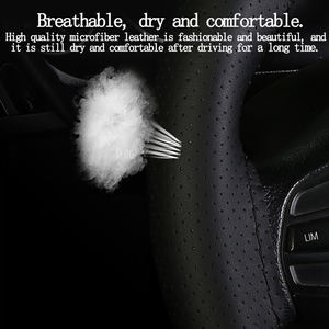 Housse de <span class=keywords><strong>volant</strong></span> de <span class=keywords><strong>voiture</strong></span> sport à blocs de couleur, adaptée à toutes les saisons, avec housse de <span class=keywords><strong>volant</strong></span> cousue à la main. - Product Image 3