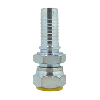 Raccord femelle en acier inoxydable JIC 74 degrés pour tuyau hydraulique haute pression, traitement de surface zingué