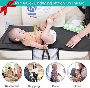 Tappetino <span class=keywords><strong>fasciatoio</strong></span> per <span class=keywords><strong>fasciatoio</strong></span> per <span class=keywords><strong>fasciatoio</strong></span> portatile imbottito impermeabile personalizzato da viaggio con <span class=keywords><strong>cuscino</strong></span> incorporato per neonato - Product Image 2