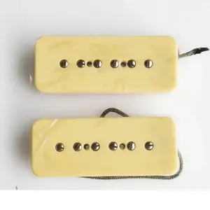 Alnico 5 Magneet Ivoor Soap Bar Single Coil Pickup P90 Gitaar Pick-Up Voor Elektrische Gitaar Onderdelen