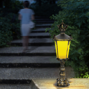 Bolardo solar LED IP65 Luces de césped de paisaje para patio Camino Patio Carretera Aleación de aluminio - Product Image 5